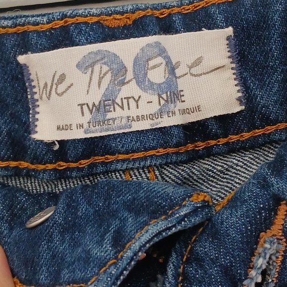 Free People Dark Blue Flare Jeans - Picture 8 of 12